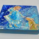 Szkatułka Aniołek z kotkiem 15x20
