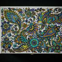 Skrzyneczka na herbatę szkatułka organizer PAISLEY