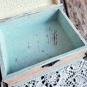 Szkatułka książka na biżuterię, zdjęcia, z motywami kwiatowymi w stylu shabby chic