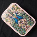 ręcznie malowane pudełko na biżuterię szkatułka PAW