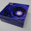 Pudełko małe 10x10 „Szczęście gwiazd” - ręcznie zdobiona szkatułka