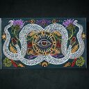 Ręcznie malowana skrzyneczka na herbatę szkatułka organizer MAGIA