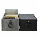 Pudełko na płyty DVD - pojemnik szary z klapką