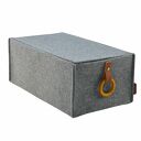 Pudełko na płyty DVD - pojemnik szary z klapką