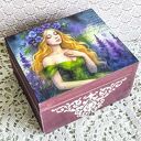 Pudełko drewniane - Lawendowa opowieść