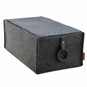 Pudełko na płyty DVD - pojemnik szary z klapką