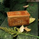 Szkatułka z koronką - pojemnik na biżuterię z ceramiki handmade