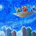 "Śnieg nad miastem" - Szkatułka