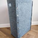 Wąskie pudełko z filcu, wysoki kosz - na pranie