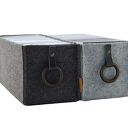 Pudełko na płyty CD, pojemnik szary do przechowywania kolekcji płyt