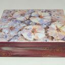 Flower kiss - szkatułka drewniana z decoupage - ręcznie wykonana