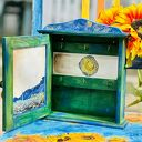 Szafka na klucze Van Gogh w stylu shabby chic, do przedpokoju