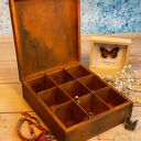 Kufer na biżuterię, z przegródkami, prezent dla niej