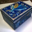 Szkatułka z aniołkiem - ręcznie malowana 20 x 15 x 11 cm