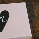 Personalizowane pudełko na zdjęcia 15x20cm lub format A5 - serce