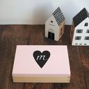 Personalizowane pudełko na zdjęcia 15x20cm lub format A5 - serce