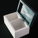 Ręcznie malowana skrzyneczka na herbatę szkatułka organizer MAGIA