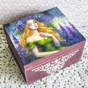 Pudełko drewniane - Lawendowa opowieść