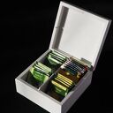 Ręcznie malowana skrzyneczka szkatułka na herbatę róża