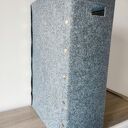 Wąskie pudełko z filcu, wysoki kosz - na pranie