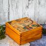 pomysł na prezent na święta pudełko drewniane - konik styl rustykalny