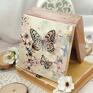 motyle pudełka pudełko decoupage z motylami motyl