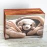 zwierzęta pudełko drewniane - tchórzofretka pokój dziecka