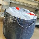 Puf jeansowy