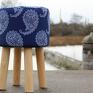 puf pufa niebieskie paisley 2-45 cm hocker