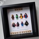 Ramka z superbohaterami Dzień Ojca, Dzień Nauczuciela, Walentynki