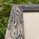 Drewniana rama 30 x 40 cm ze szczotkowanego drewna (brązowa) do obrazu i zdjęcia