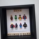 Ramka z superbohaterami Dzień Ojca, Dzień Nauczuciela, Walentynki