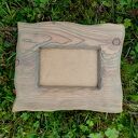 Drewniana ramka rustykalna z szczotkowanego modrzewia na zdjęcie 10 x 15 cm