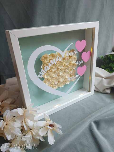 Ramka 3d z podświetleniem dla mamy DZIEŃ MATKI