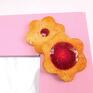 pomarańczowe fimo różowa ramka z ciasteczkami prezent modelina