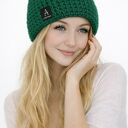 Czapka jesienna butelkowa zieleń