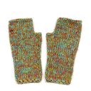 Kornelia - kolorowe bezszwowe mitenki rękawiczki bez palców z małym