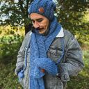 Męskie rękawiczki MERINO “Ciemny niebieski”