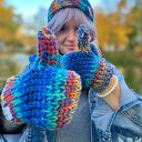 Rękawiczki MERINO 50%- Górski potok”