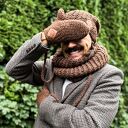 Męskie rękawiczki MERINO “Brąz”