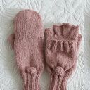 Różowe rękawiczki Flap