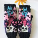 Mitenki z serii Szalone koty/ Rękawiczki damskie/ Mitenki jesienne, zimowe / Prezent/ Mitenki koty /