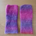 Mitenki różowo - fioletowe