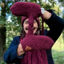 Męskie rękawiczki MERINO “Bordo”