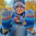 Rękawiczki MERINO 50%- Górski potok”