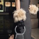 mankiety rękawy z futra