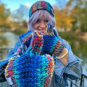 Rękawiczki MERINO 50%- Górski potok”