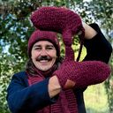 Męskie rękawiczki MERINO “Bordo”