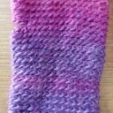 Mitenki różowo - fioletowe