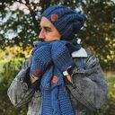 Męskie rękawiczki MERINO “Ciemny niebieski”